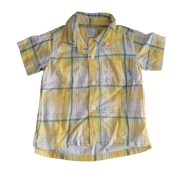 Well Dressed Wolf Yellow Plaid Short Sleeve Shirt - Picture 1 of 5